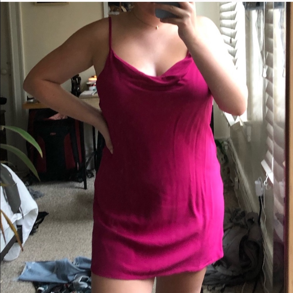 Cowl neck dress